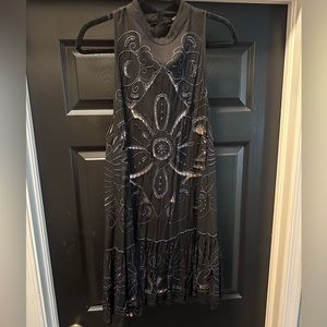 Beautiful flower cut out open back free people dress